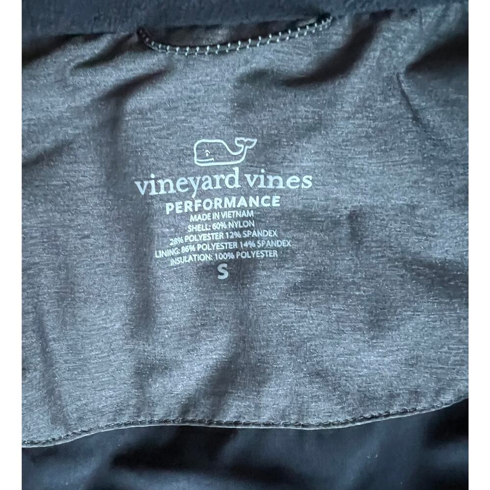 Vineyard Vines Performance gray puffer vest jacket size S - Picture 3 of 5